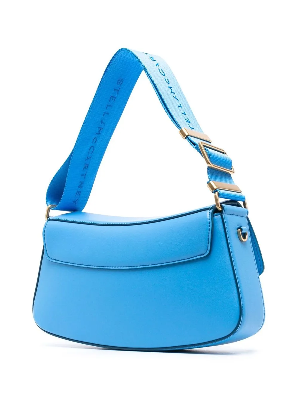 Shop Stella Mccartney S-wave Shoulder Bag In Blue