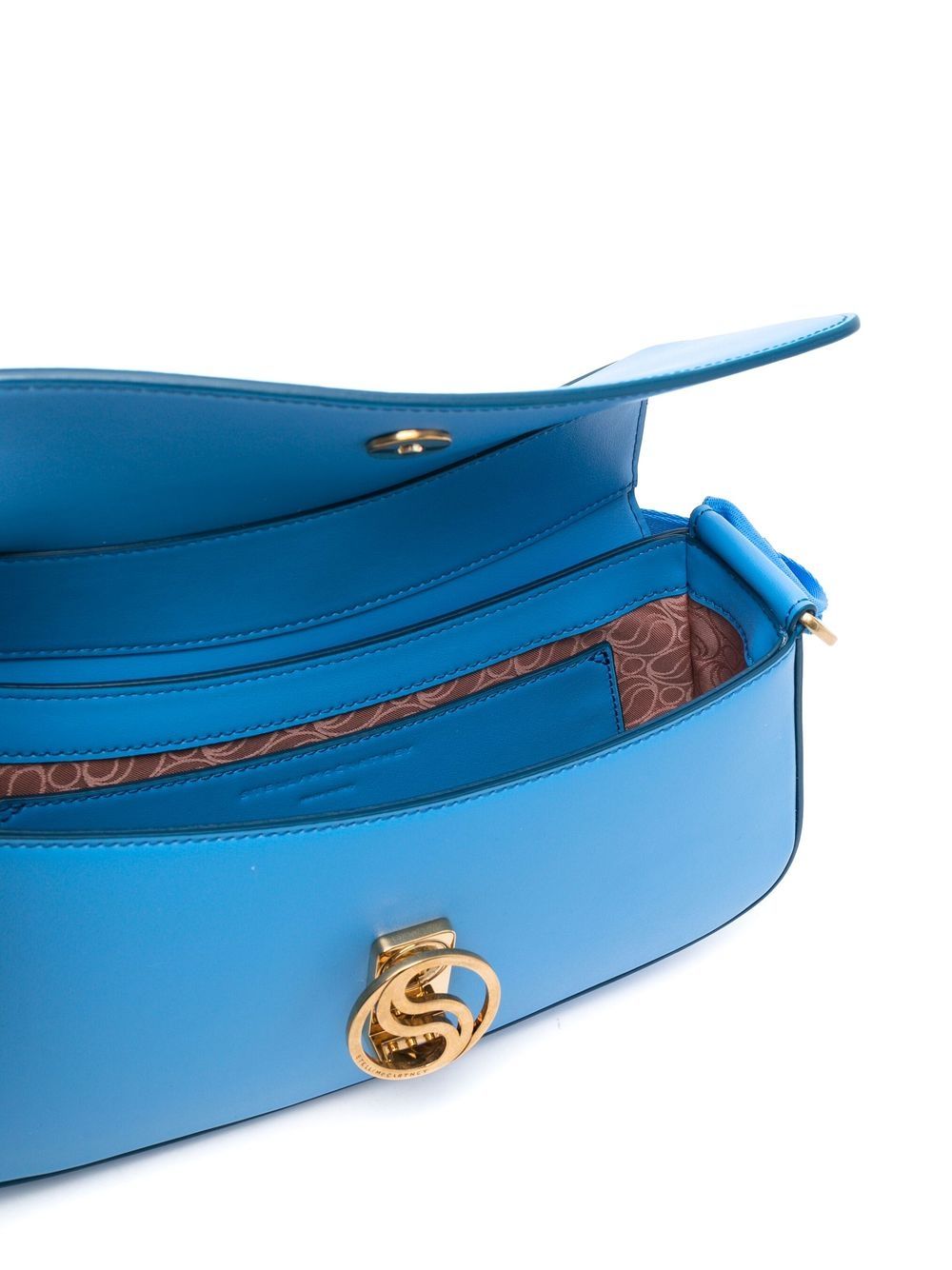 Shop Stella Mccartney S-wave Shoulder Bag In Blue