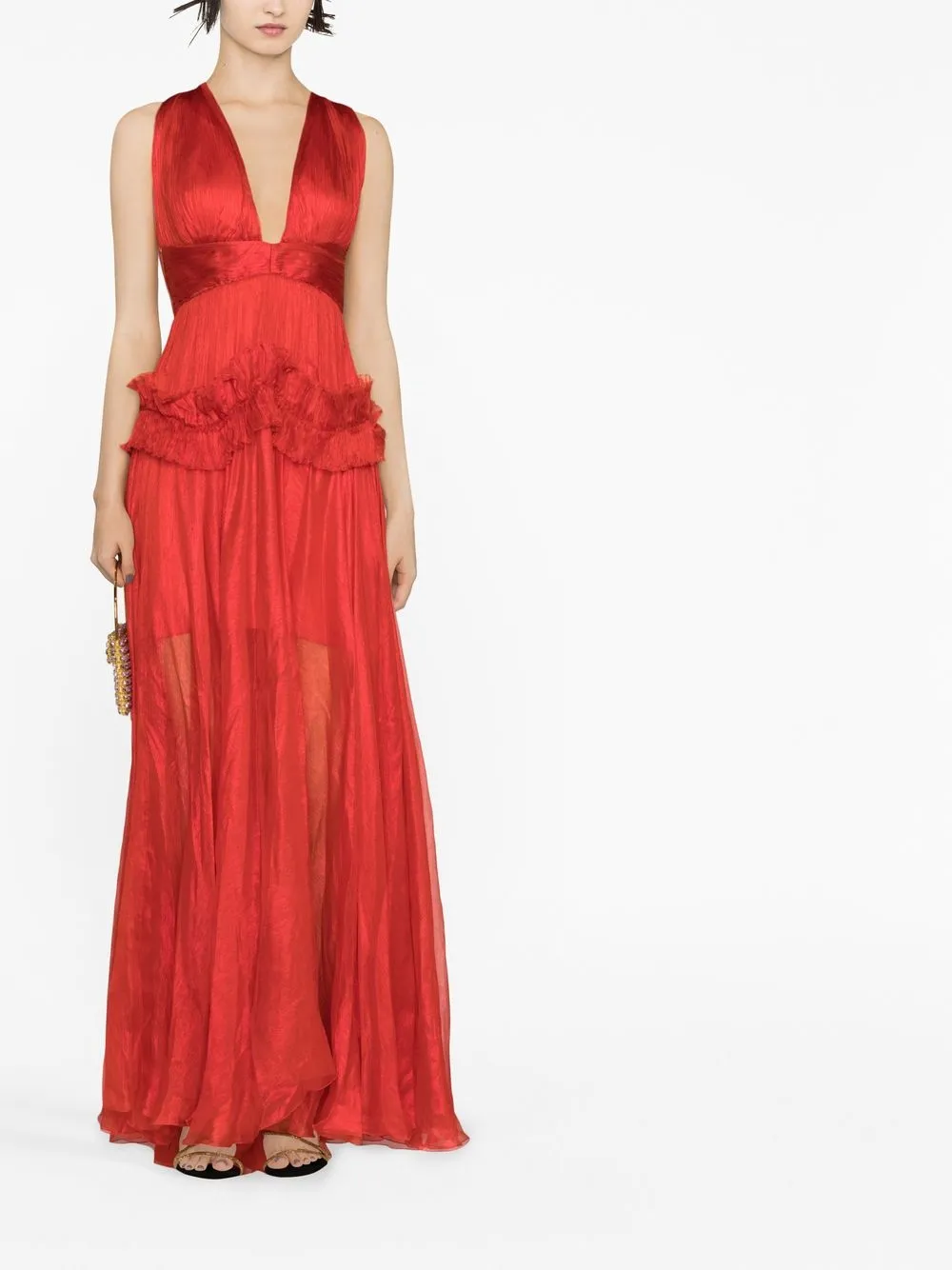 

Maria Lucia Hohan Meera pleated gown - Red