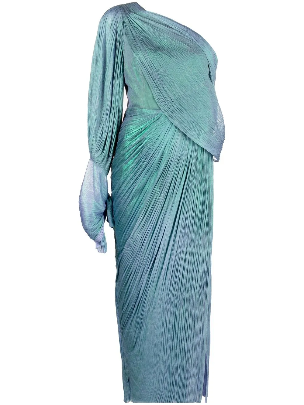 

Maria Lucia Hohan Haven pleated one-shoulder dress - Blue