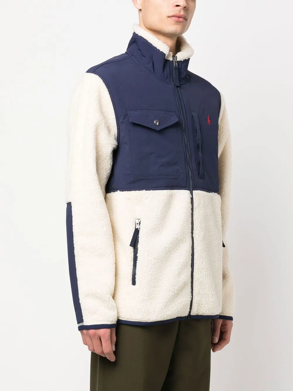 POLO RALPH LAUREN LOGO细节拉链抓绒夹克