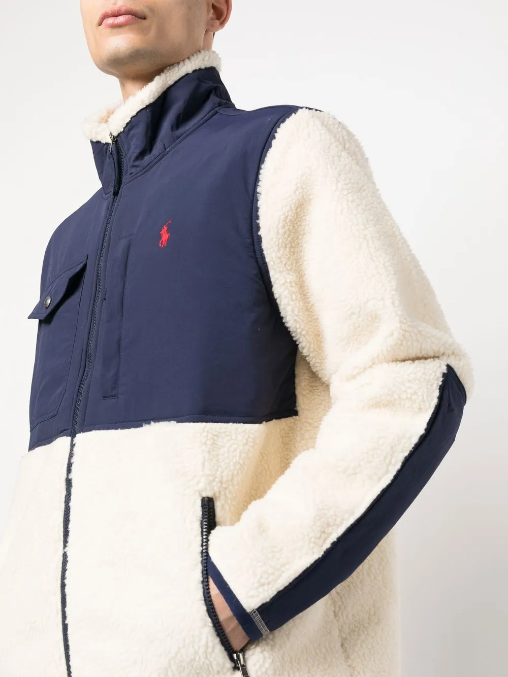 POLO RALPH LAUREN LOGO细节拉链抓绒夹克