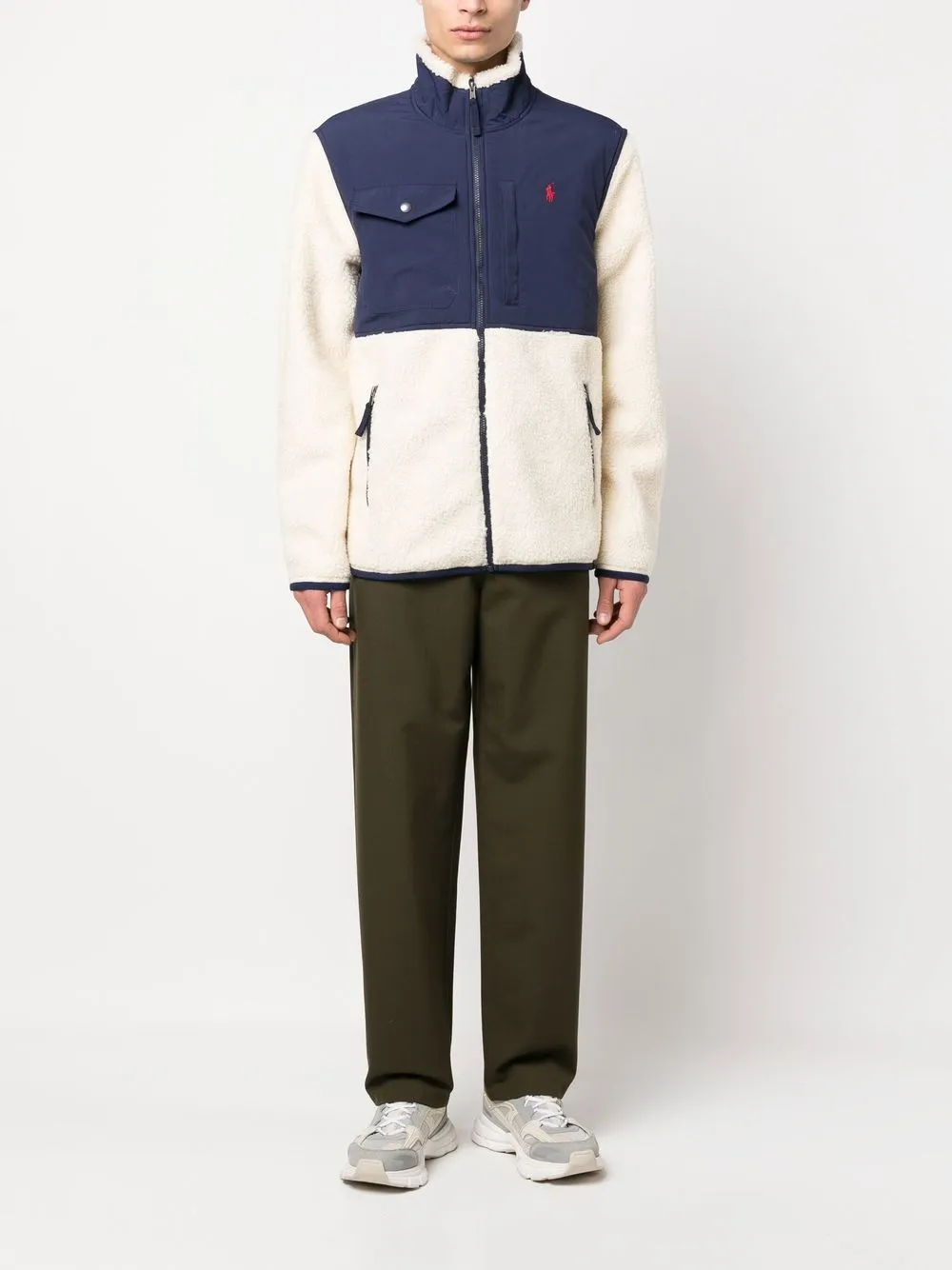 POLO RALPH LAUREN LOGO细节拉链抓绒夹克