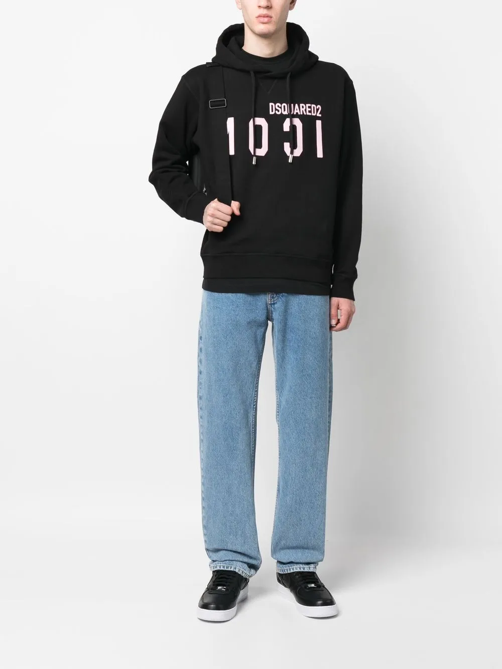 Dsquared2 Hoodie met Icon-logoprint - Zwart