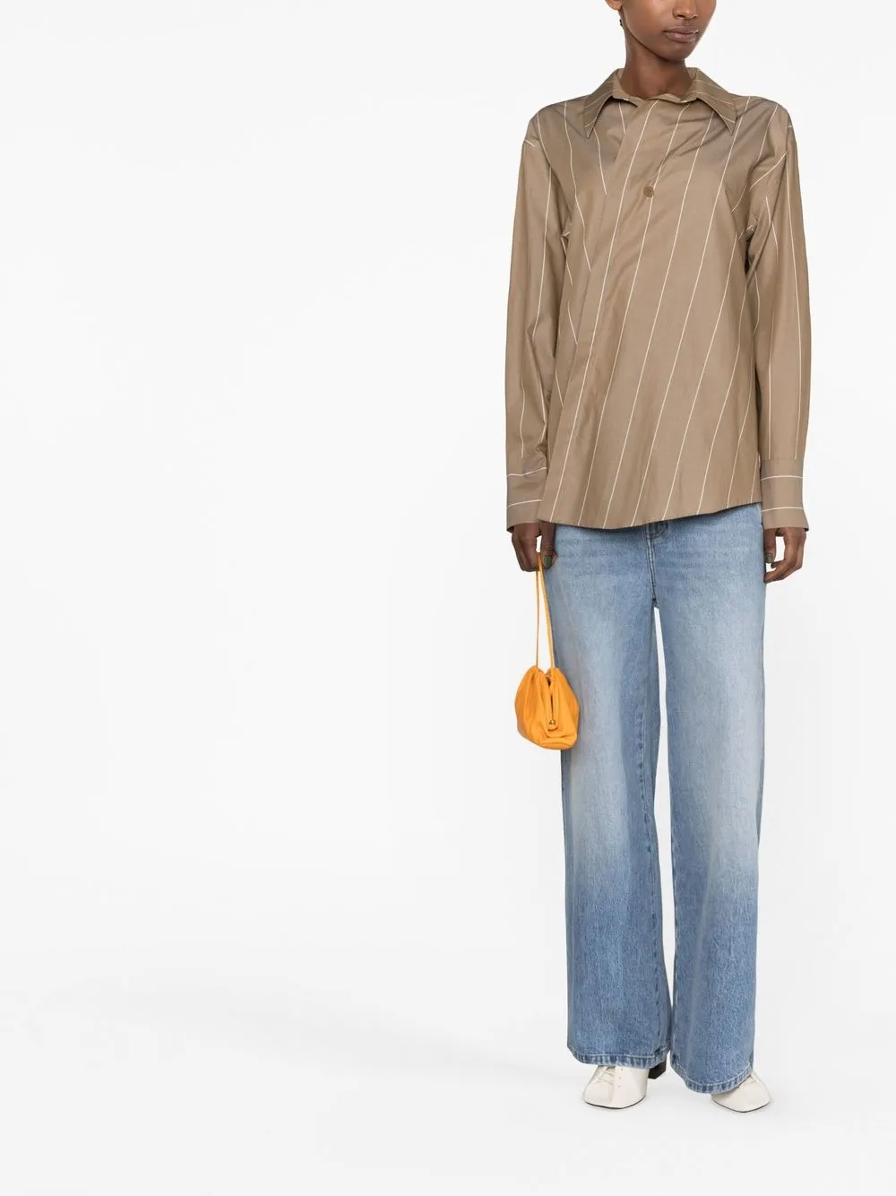 Christian Wijnants Gestreepte blouse - Bruin