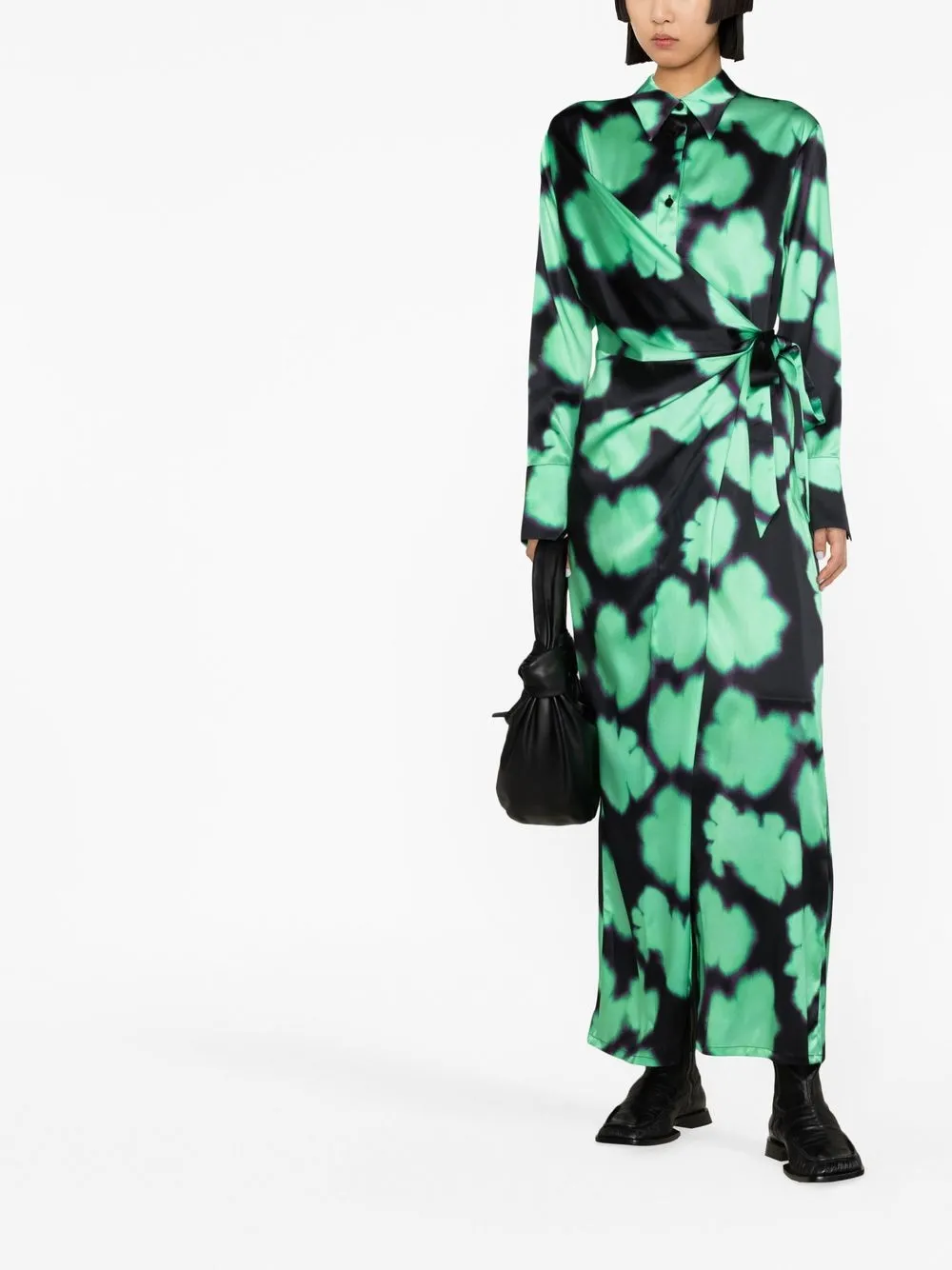 Christian Wijnants Blousejurk met abstracte print - Groen