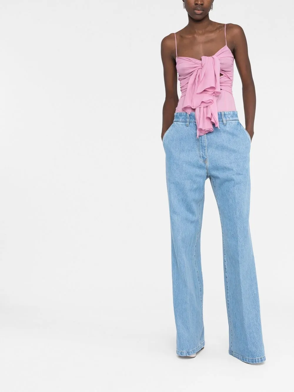 Christian Wijnants Jeans met wijde pijpen - Blauw