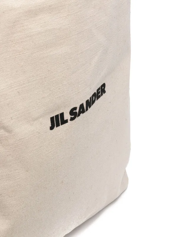 Jil Sander logo-print Linen Tote Bag | Neutrals | FARFETCH Jil Sander logo-print Linen Tote Bag | Neutrals | FARFETCH