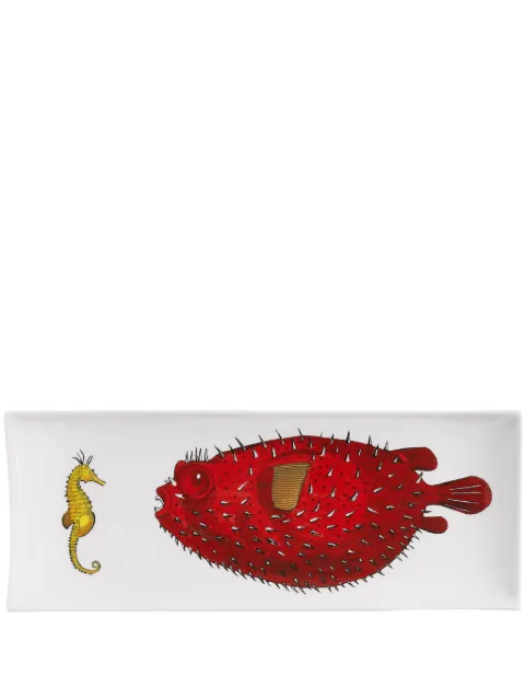 Fornasetti Affronto porcelain tray