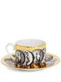 Fornasetti Cammei porcelain tea cup - Gold