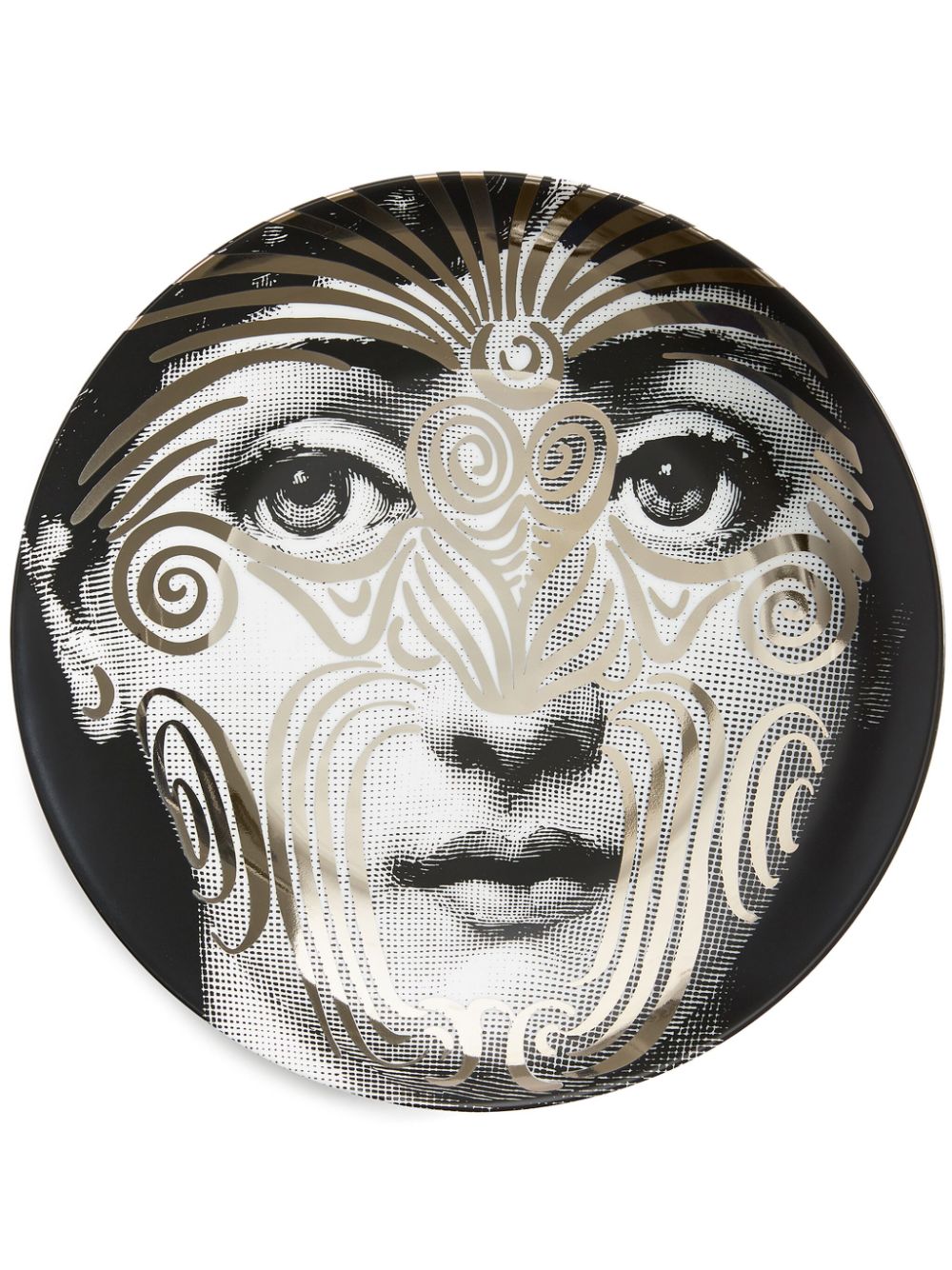 fornasetti assiette décorative tema e variazioni no. 9 - noir