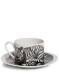 Fornasetti High Fidelity Tigrato tea cup - Black