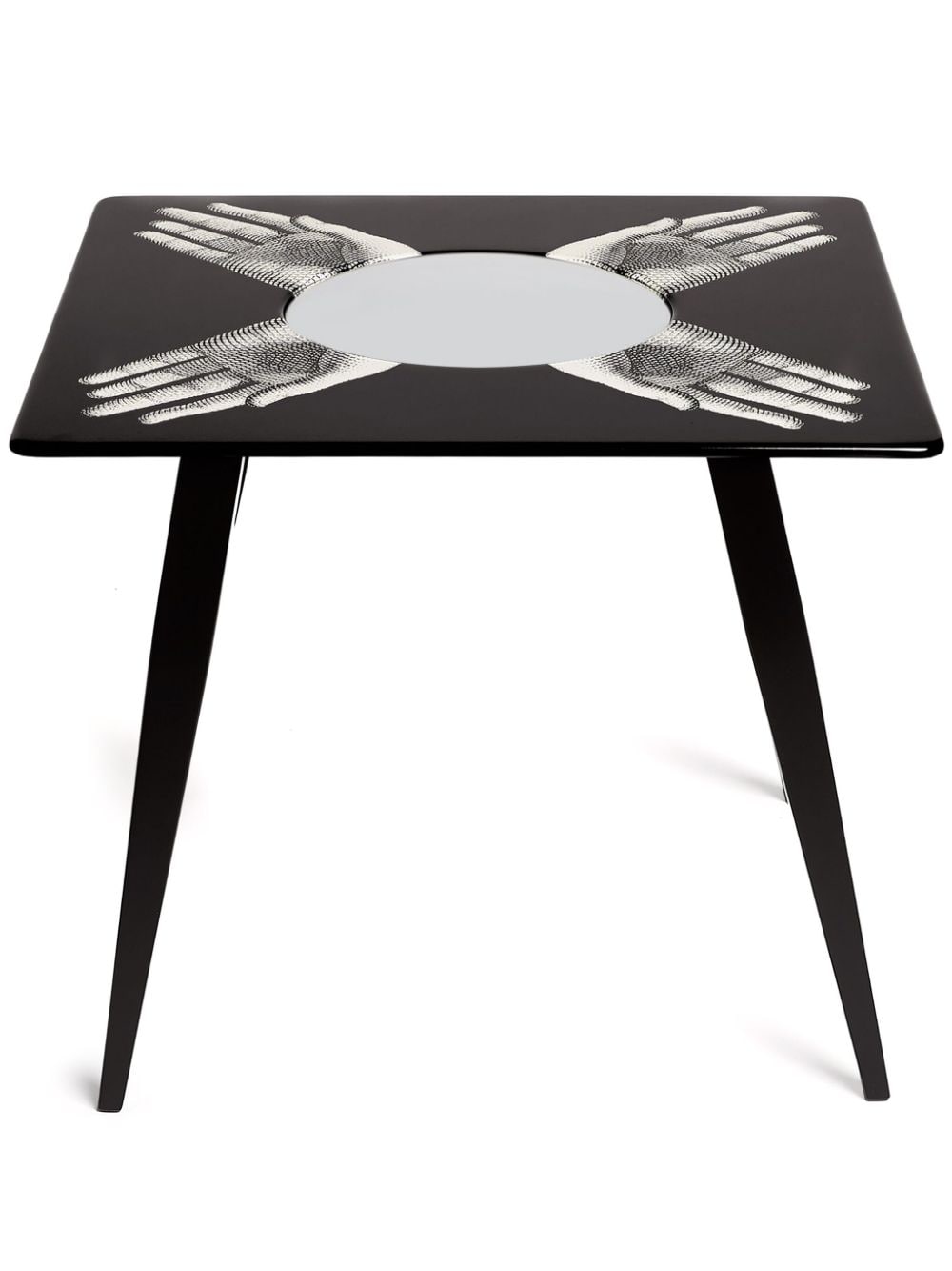 Shop Fornasetti Magic Mani Side Table In Black