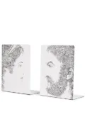 Fornasetti Profili embellished bookends (set of two) - White