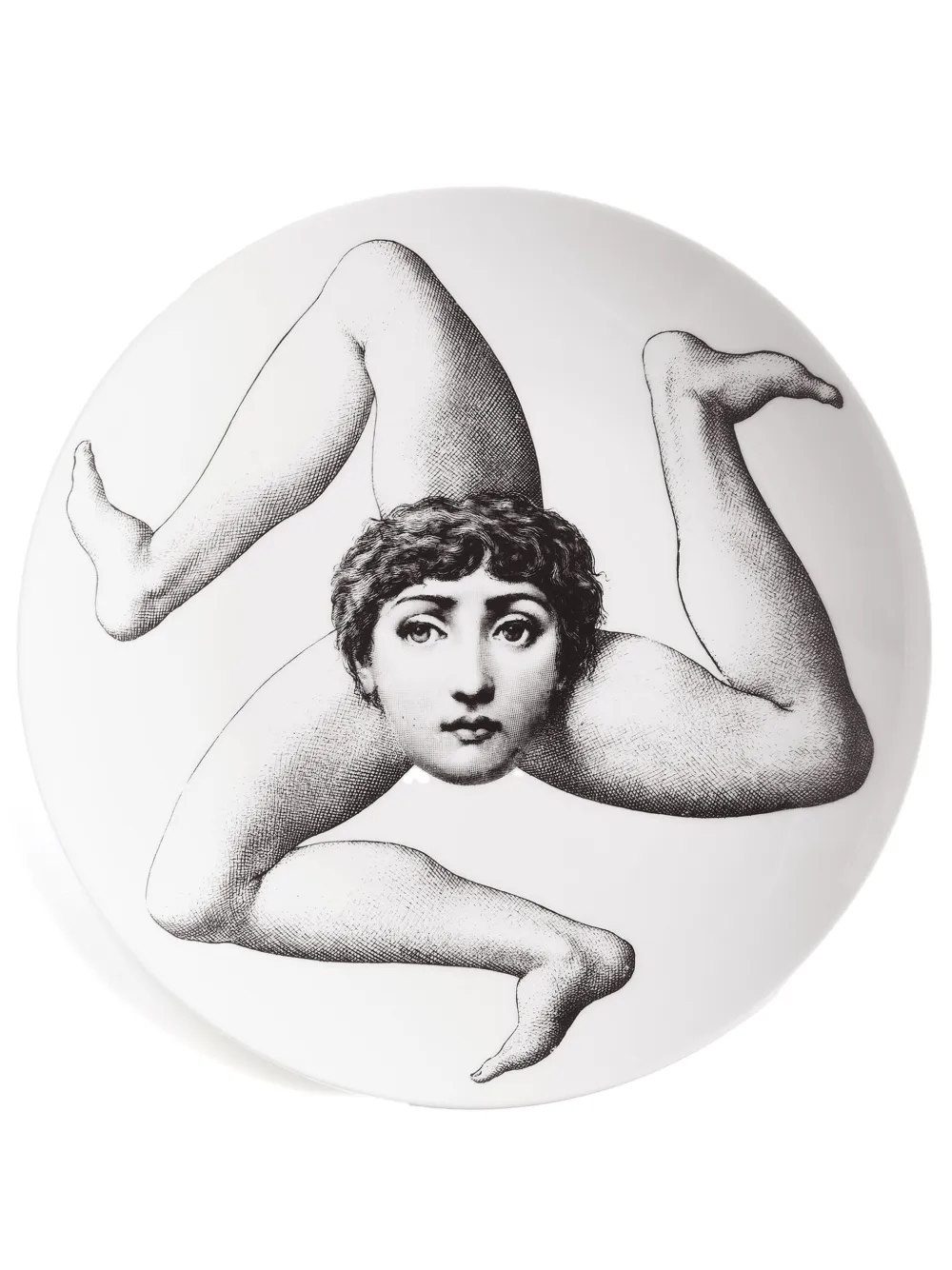 Fornasetti Tema e Variazioni Teller 26cm | Weiß | Image 1