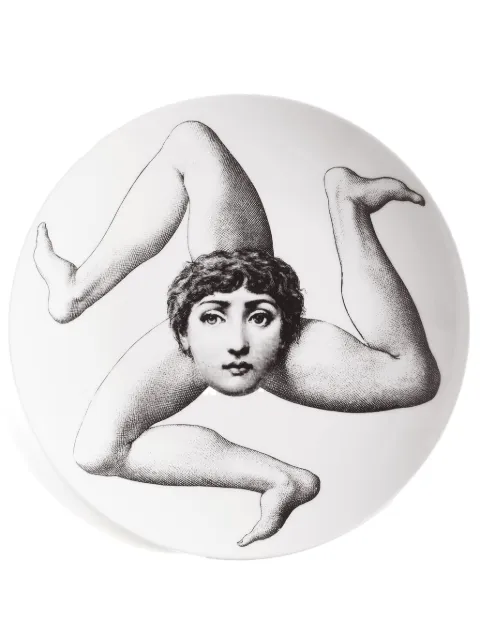 Fornasetti Tema E Variazioni porcelain plate (26cm)