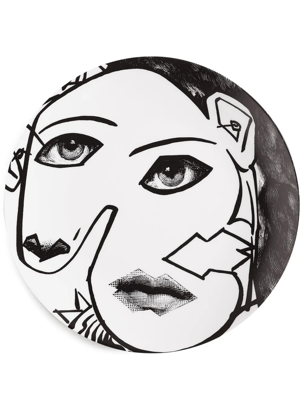 Fornasetti Tema E Variazioni porcelain plate (26cm) | White | Image 1