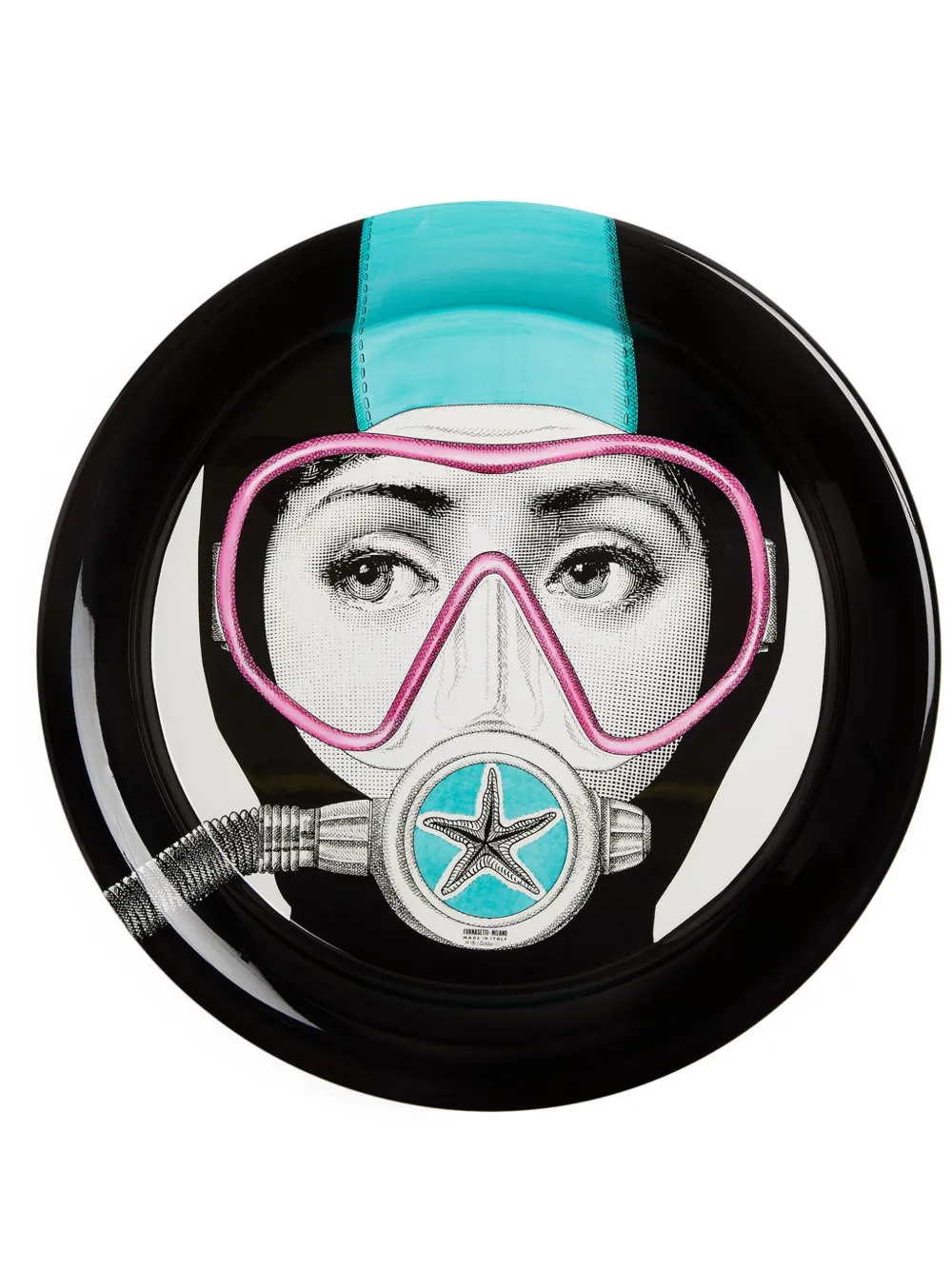 Fornasetti Vassoio Silviasub - Nero