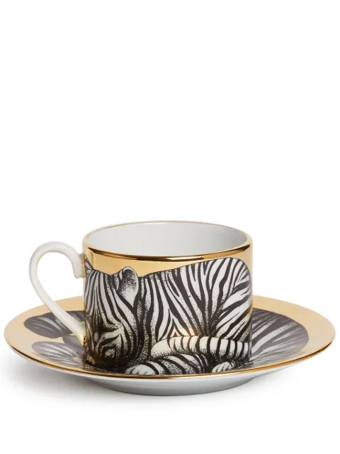 Fornasetti pack de tazas de té Fidelity Tigrato