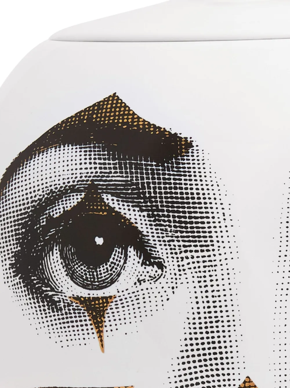 Fornasetti Clown Oval-design Vase (19cm) In Oro