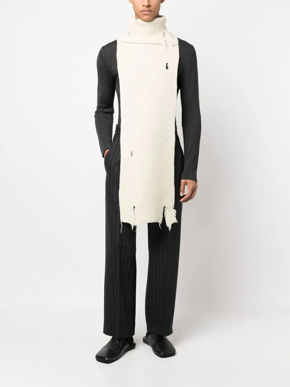 Hed Mayner Asymmetrische trui - Beige