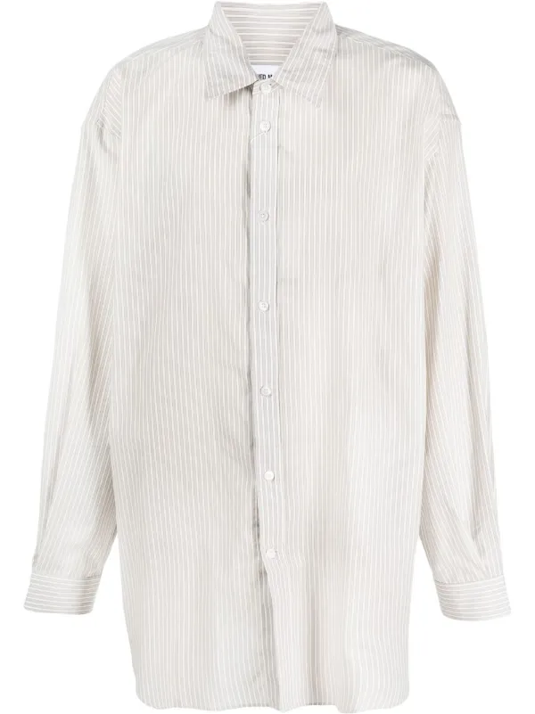 Hed Mayner open-back Pinstripe Shirt - Farfetch