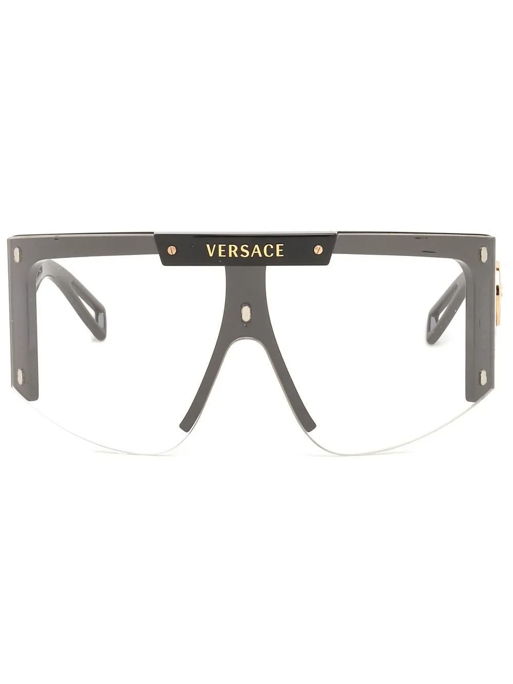 

Versace Eyewear medusa-plaque oversize sunglasses - Black