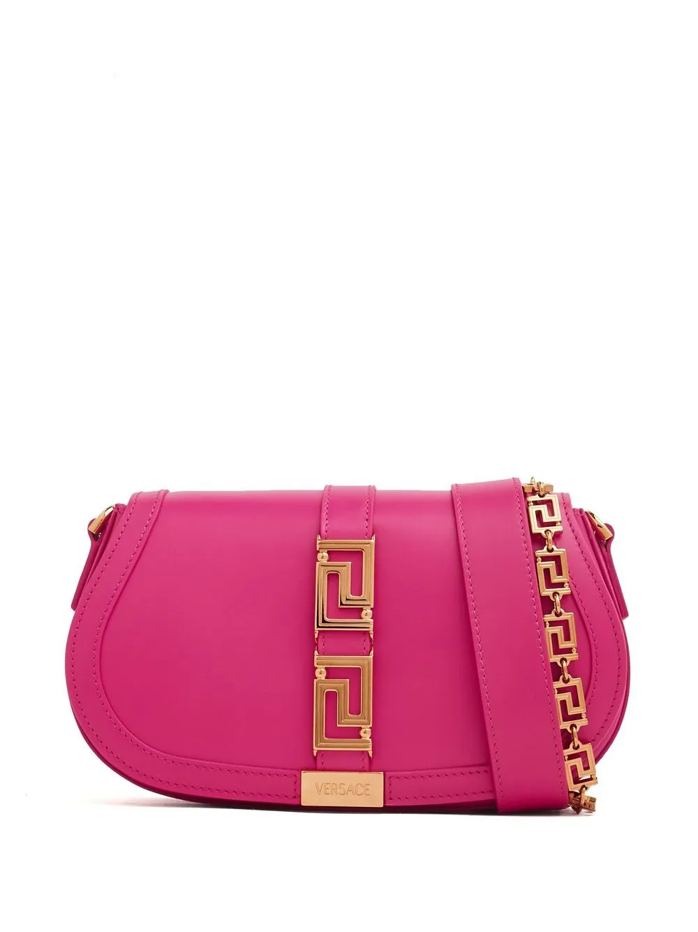 

Versace logo-plaque leather mini bag - Pink