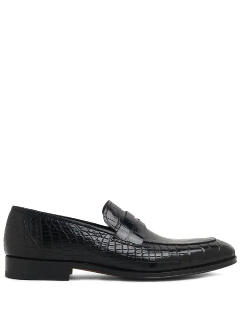 Magnanni aligator slip-on loafers
