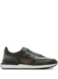 Magnanni panelled low-top sneakers - Green
