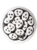 Fornasetti Tema e Variazioni N.187 hand-painted wall plate - White