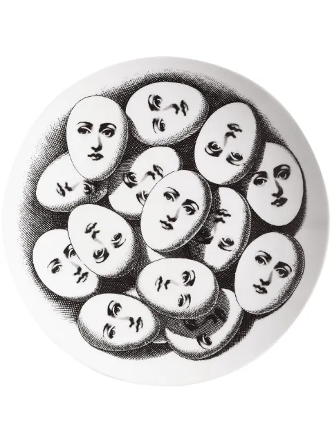 Fornasetti Tema e Variazioni N.187 hand-painted wall plate