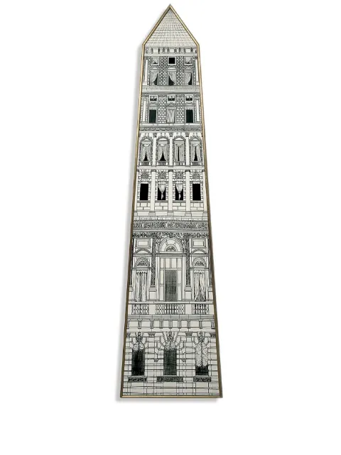 Fornasetti Obelisco hand-decorated panel