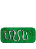 Fornasetti Serpente hand-decorated wood tray - Green