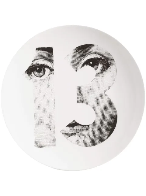 Fornasetti Tema e Variazioni N.108 hand-painted wall plate