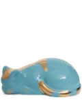 Fornasetti Striato cat-shaped decoration - Blue