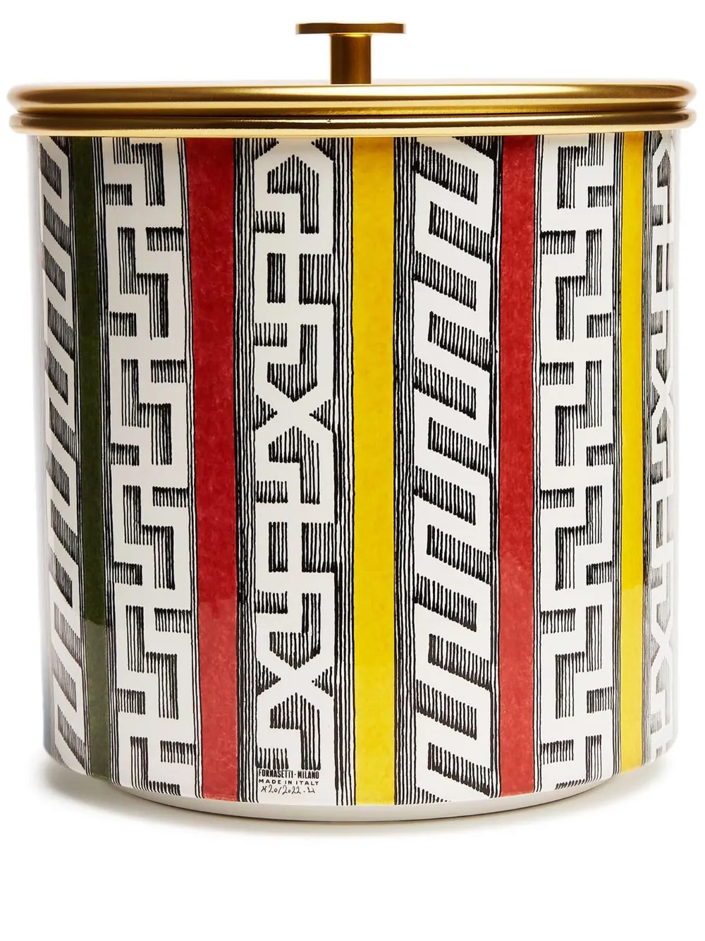 Fornasetti Bordi Antichi ice bucket | Yellow | Image 1