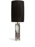 Fornasetti cylindrical pleated lampshade - Black