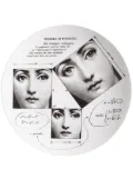 Fornasetti Tema e Variazioni N.183 hand-painted wall plate - White