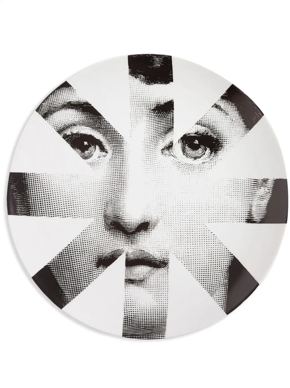 Fornasetti Piatto da parete Tema e Variazioni n.48 | bianco | Image 1