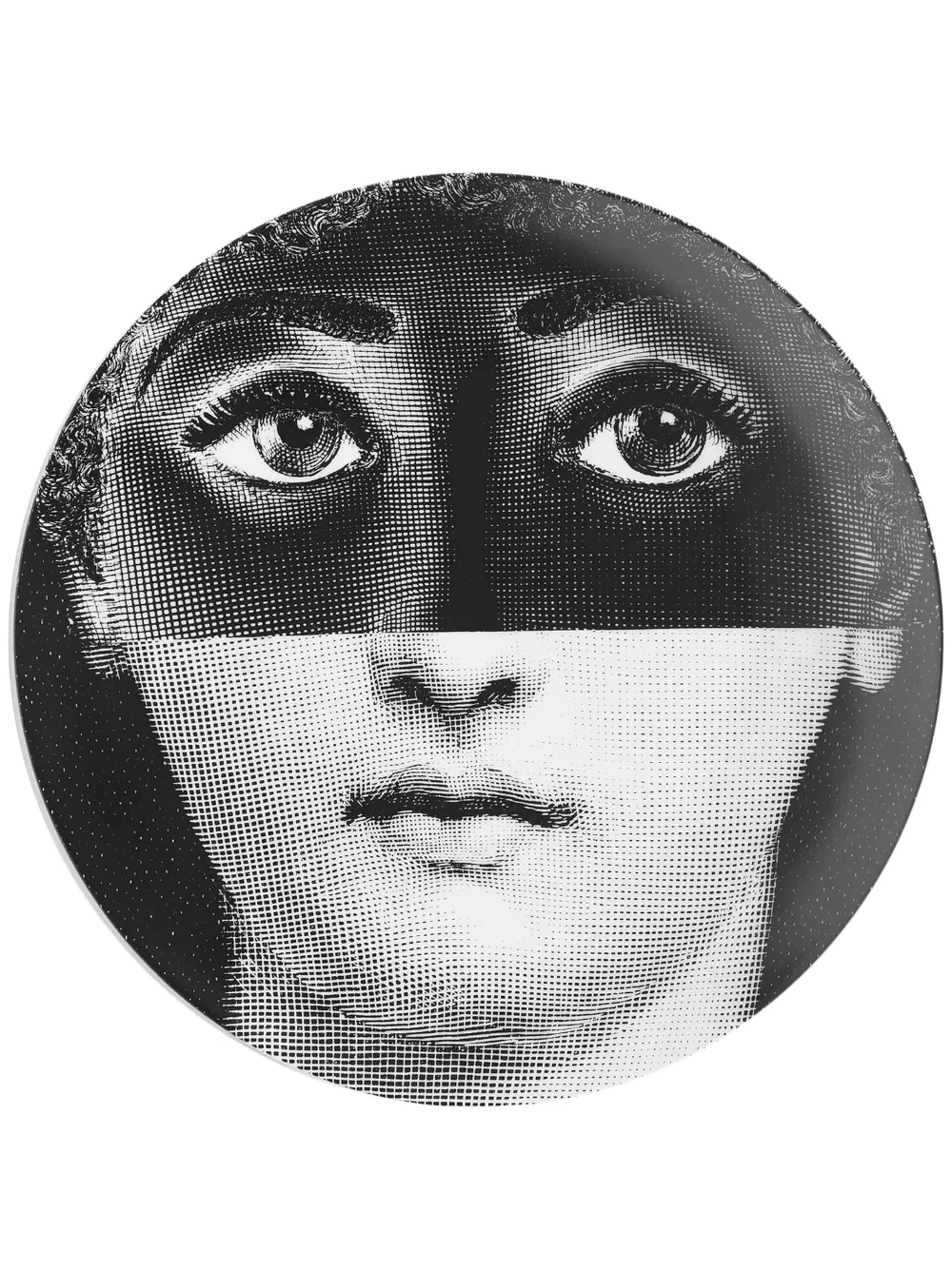 Fornasetti Tema e Variazioni N.225 hand-decorated wall plate | Black | Image 1