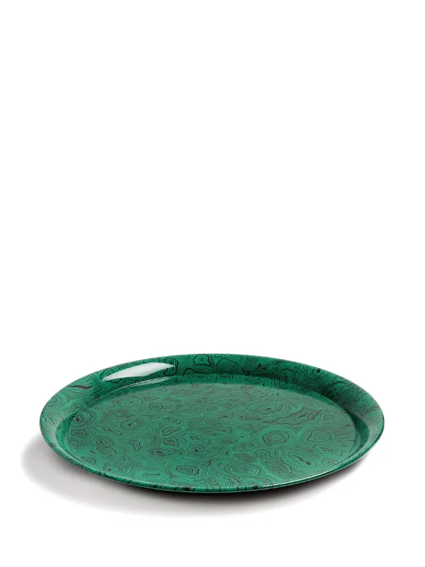 驚きの安さ グラフィック Malachite Fornasetti トレイ グリーン | その他
