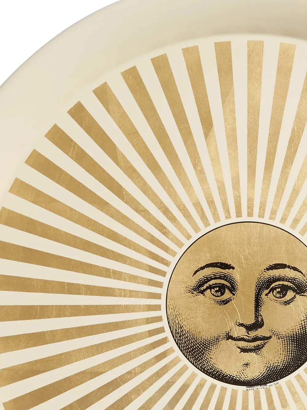 Fornasetti Sole Raggiante Hand-decorated Tray In Neutrals