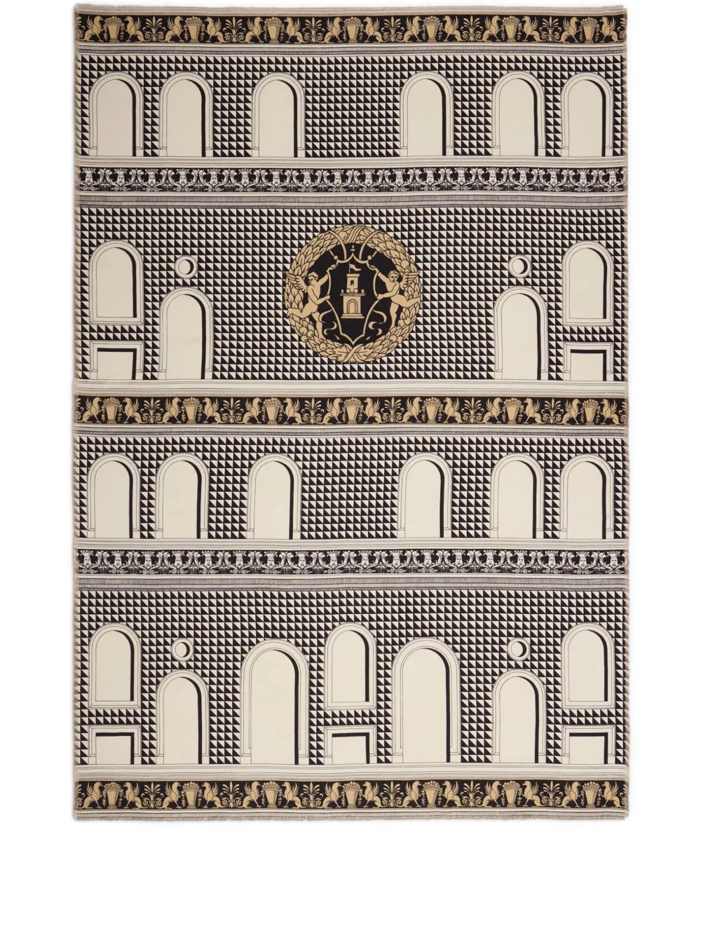 Fornasetti Facciata Quattrocentesca チェック スロー - マルチカラー Fornasetti Facciata Quattrocentesca チェック スロー - マルチカラー