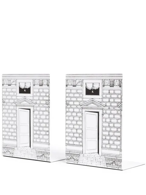 Fornasetti Porta hand-painted bookends