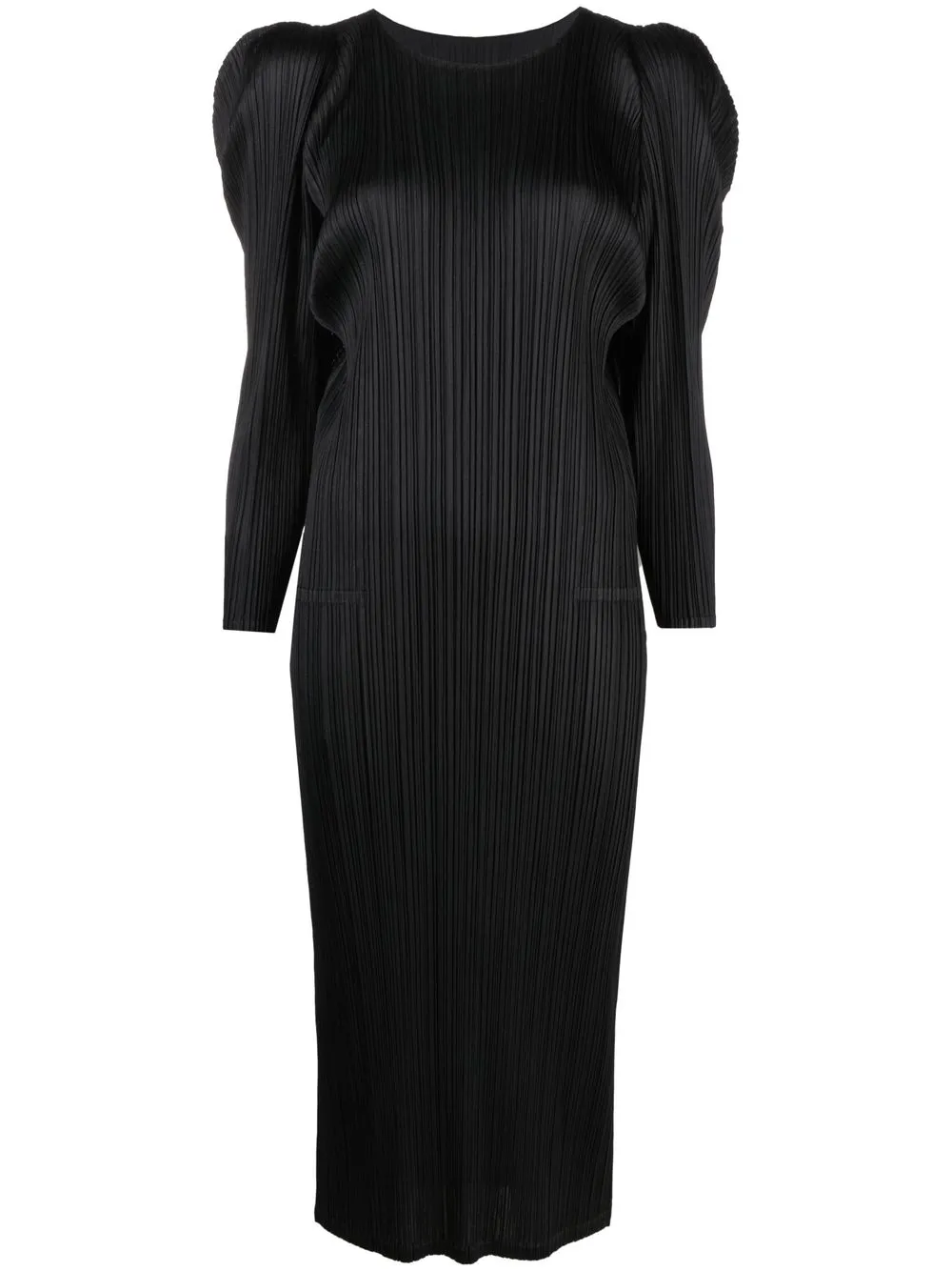 

Pleats Please Issey Miyake plissé effect midi dress - Black