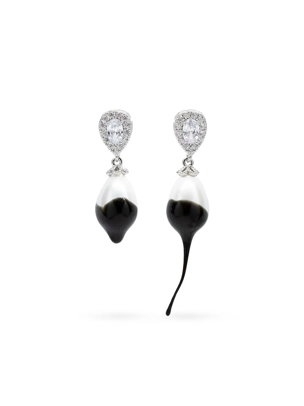 

Ottolinger aretes con dije de perla - Negro