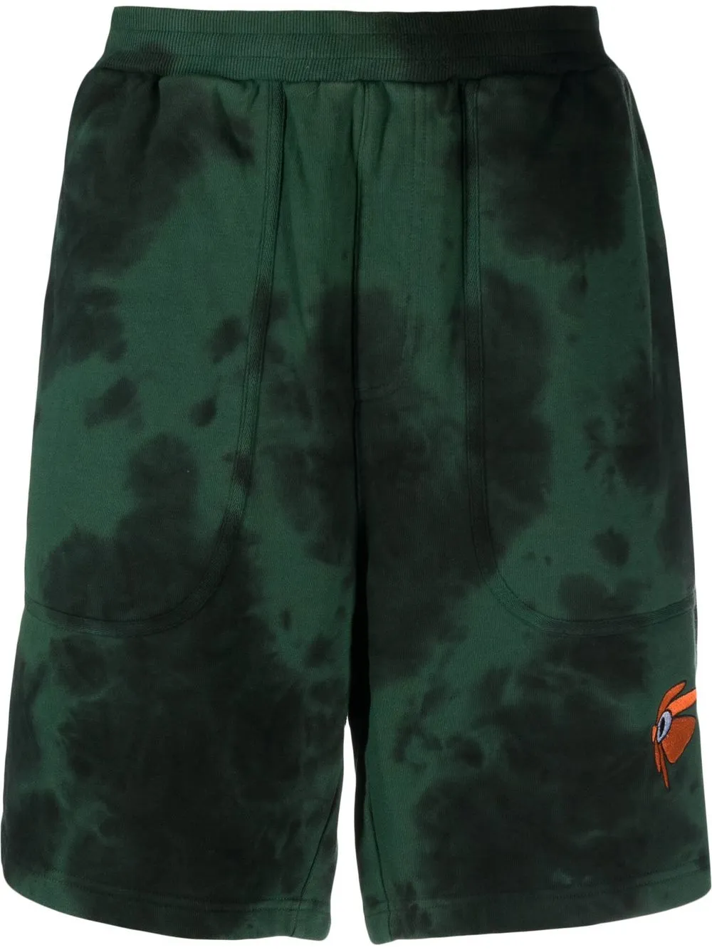 

Perks And Mini tie-dye organic-cotton shorts - Green