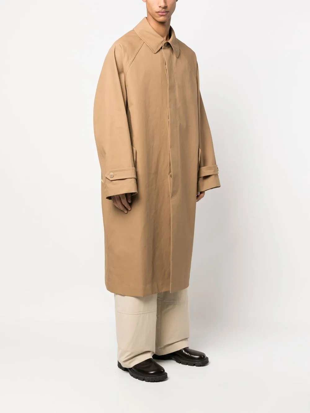 Hed Mayner Oversize Cotton Trench Coat - Farfetch