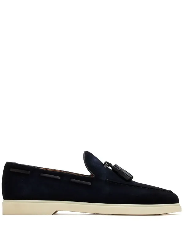 Magnanni tassel detail Suede Loafers Blue FARFETCH CA